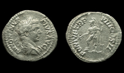 Caracalla, Denarius, Mars reverse